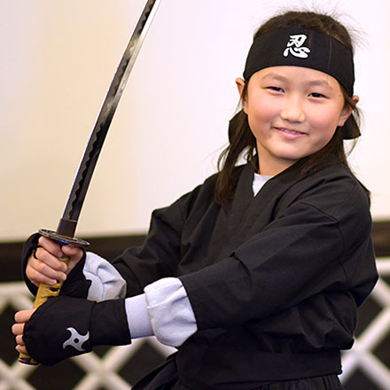 刀居合の体験光景