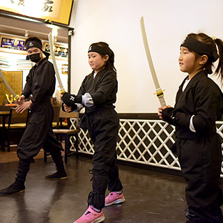 刀居合の体験光景